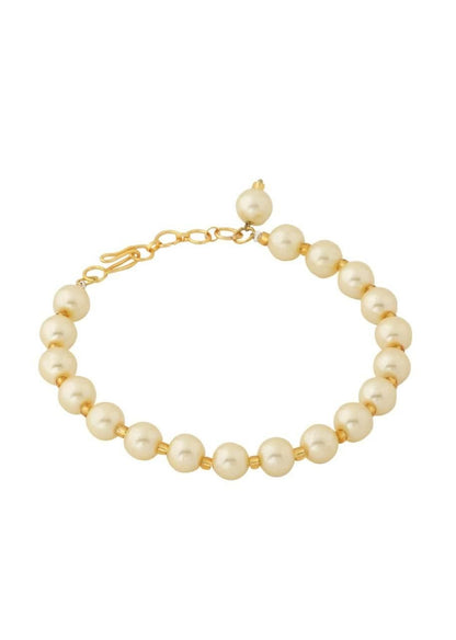 Gold Plated Pearl Bracelet