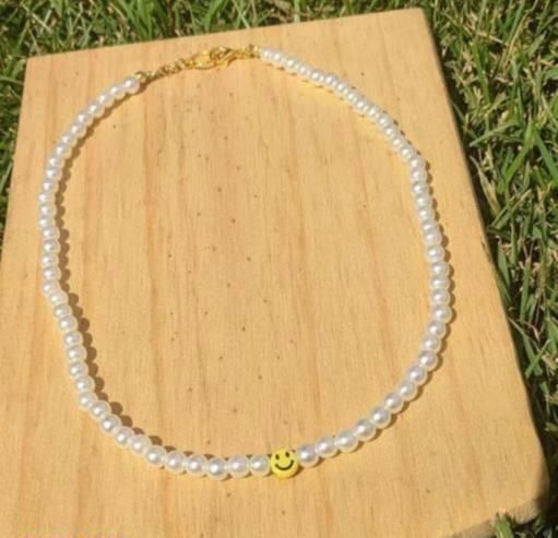 Smiley Face Pearls Necklaces for Women