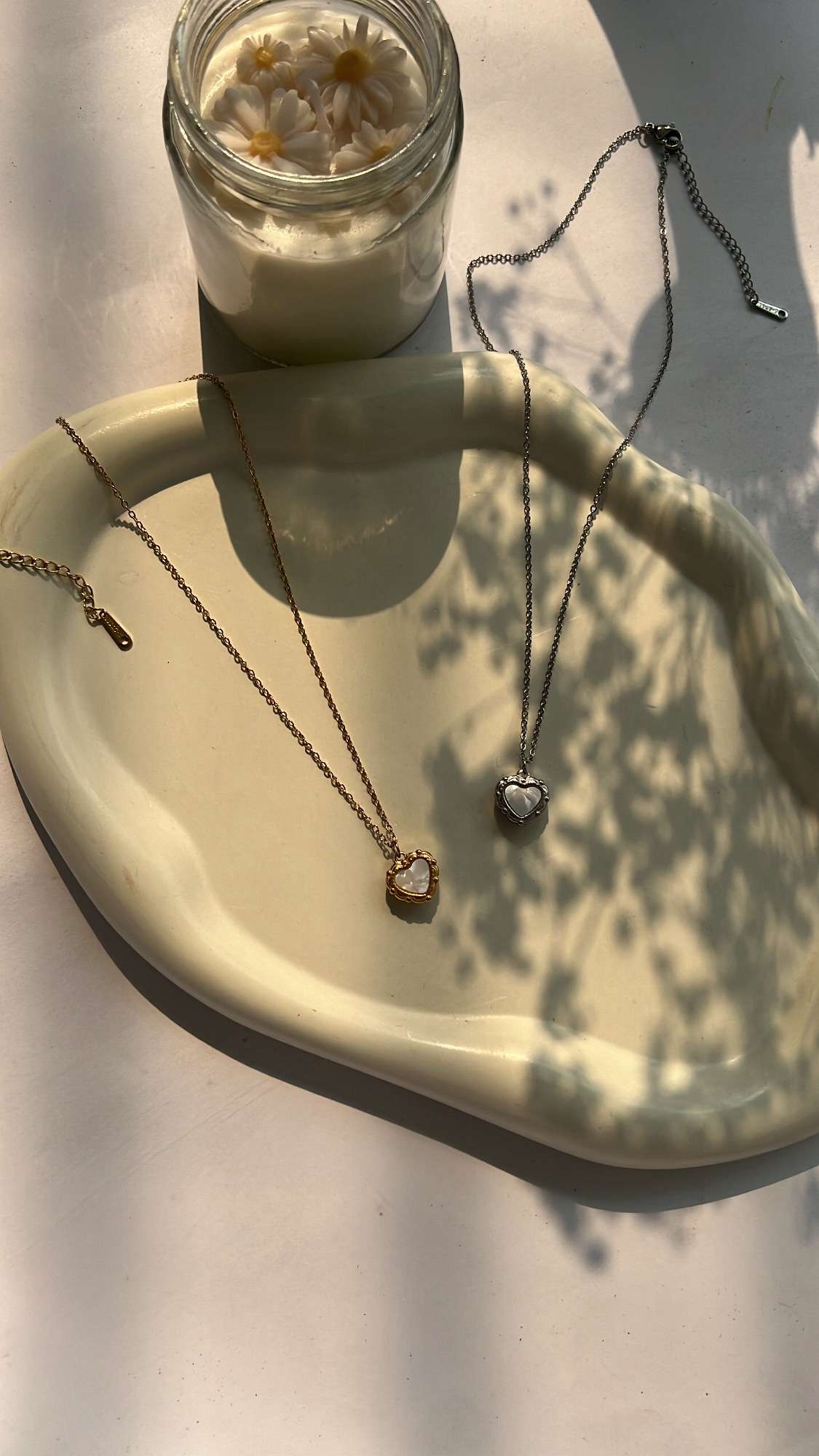 Vintage heart chains
