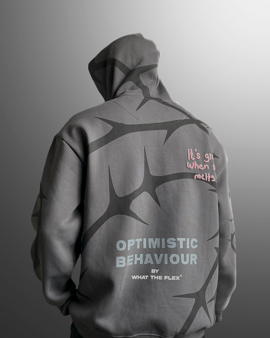WHAT THE FLEX - OPTIMISTIC BEHAVIOUR Oversized Hoodie