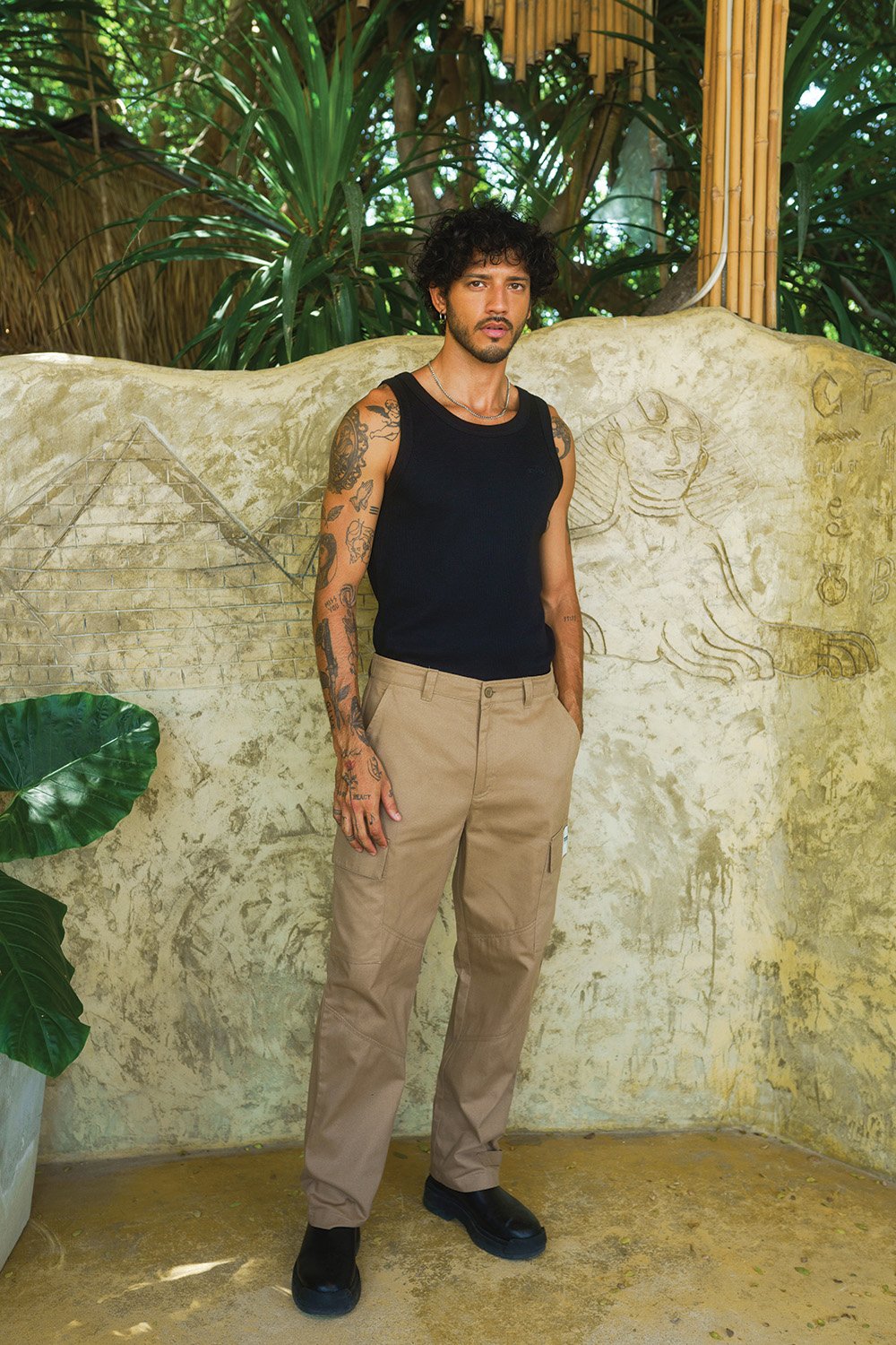 BONKERS CORNER - Beige Cargo With Utility Pockets