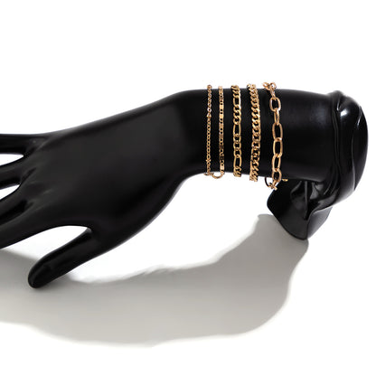 Elevate Your Edge: The Twin Cross Chain Bracelet