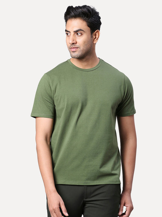 One Mile - Grey Round Neck Tee - For Men