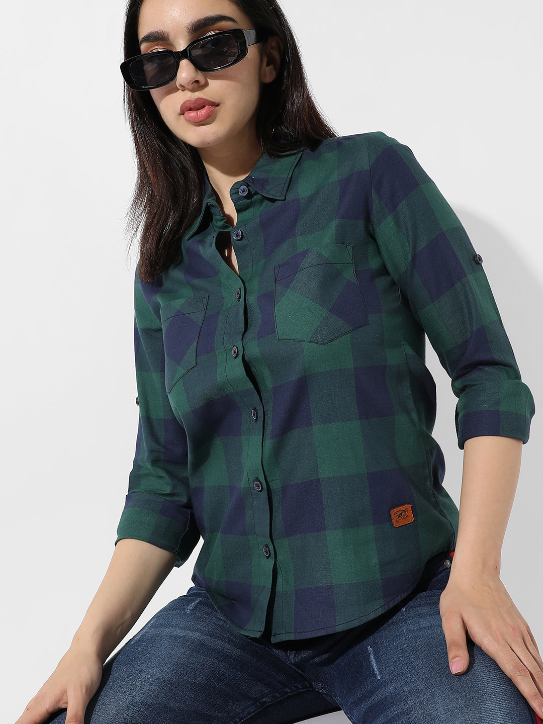 Campus Sutra - Cotton Checkered Shirt