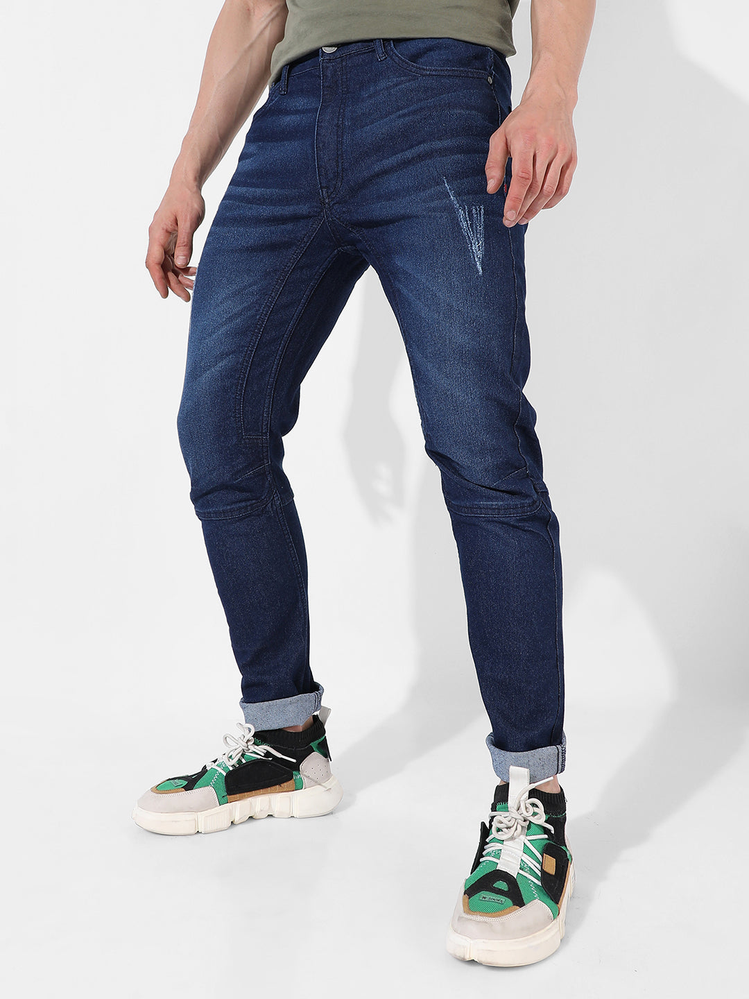 Campus Sutra - Dark-Washed Denim Jeans