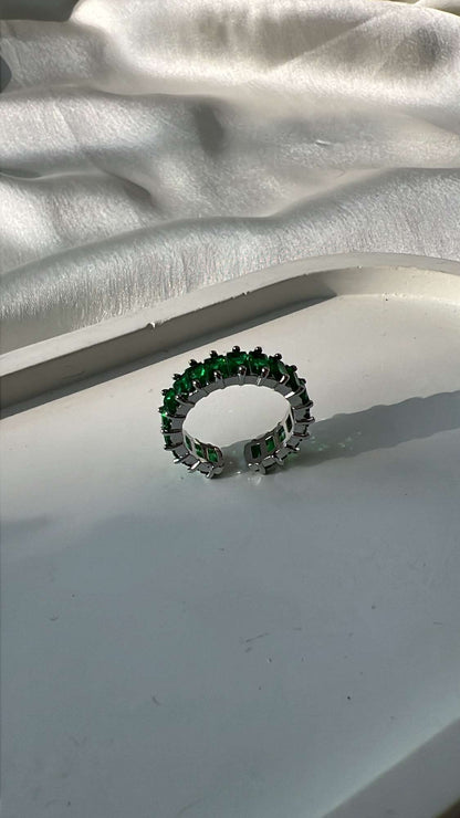 Emerald Baguette Ring
