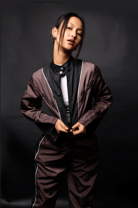 Beeglee - Brown Rogue Zip-Up Jacket