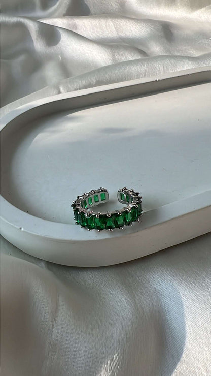 Emerald Baguette Ring