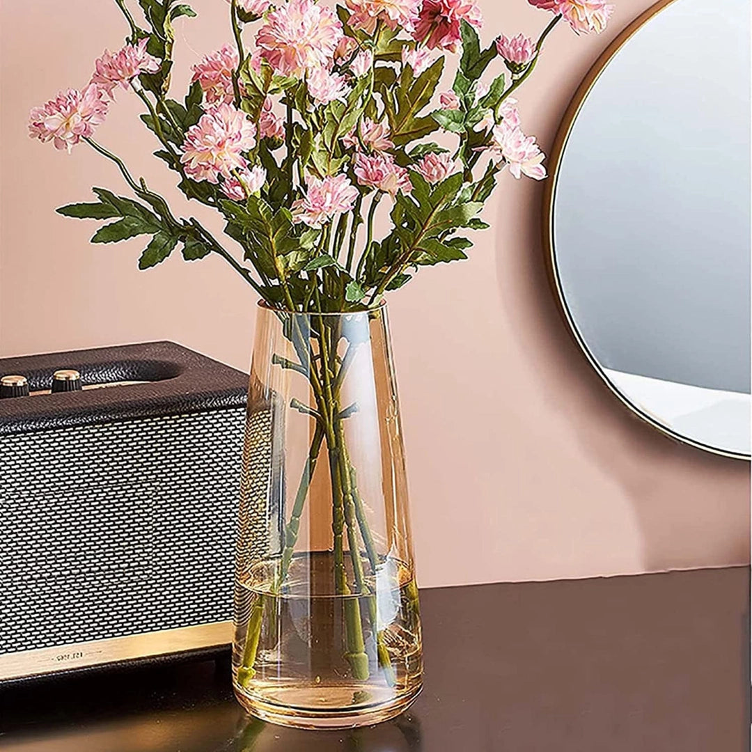 Glass Flower Vases Brown Glass Artificial Flora