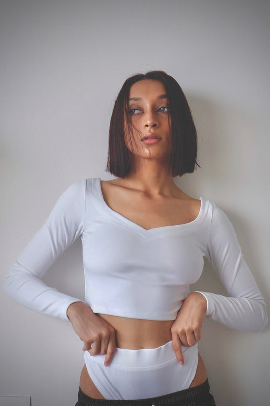 White Xoxo Top