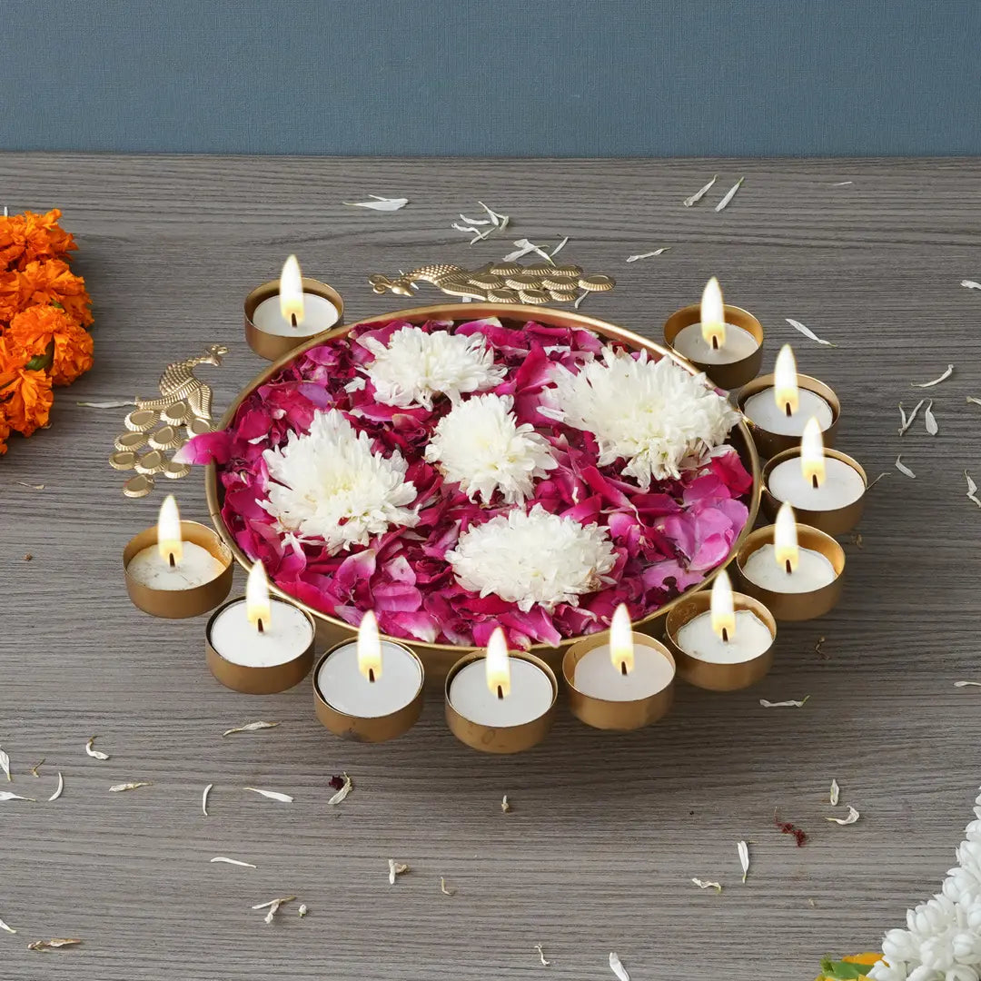 Urli Gold Metal Festive Decor