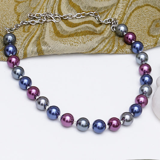 Karatcart Multicolor Beaded Kundan Choker Necklace
