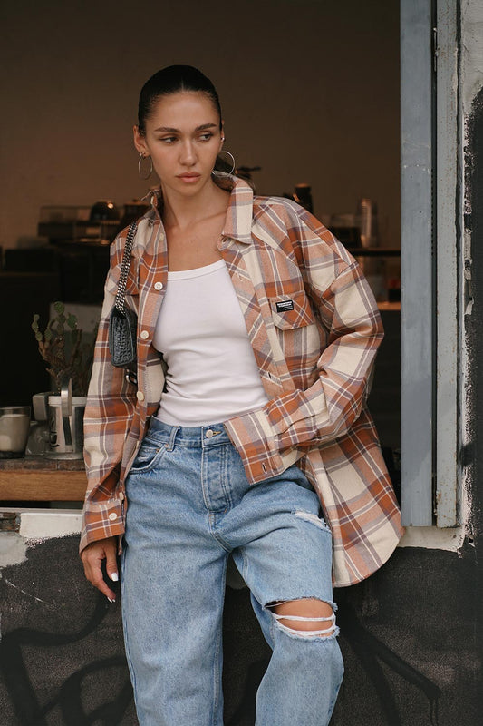 Rusty Cream Oversized Shirt