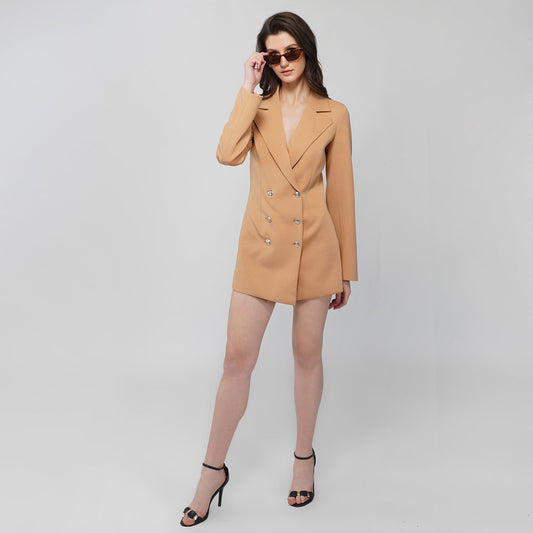 Clothing to Slay - Slay.  Beige Blazer Dress