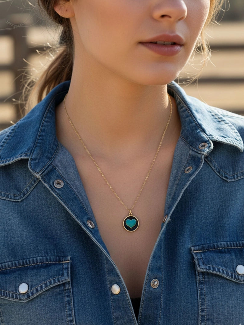 Gold Plated Heart Pedant for women