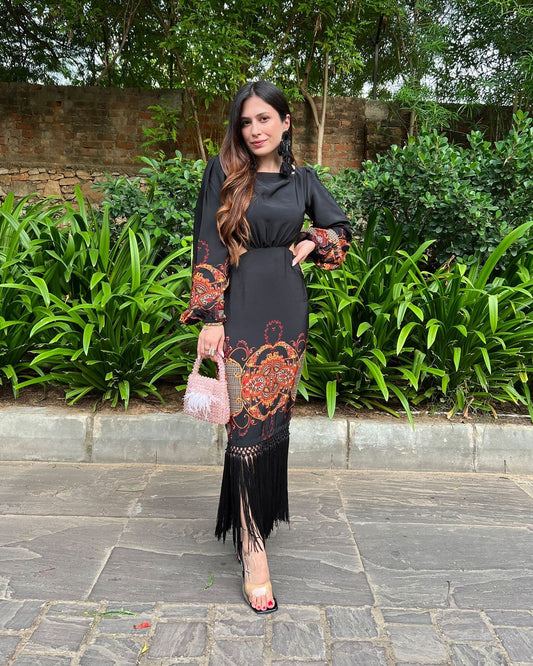 Wabi Sabi - Baroque cut out dress