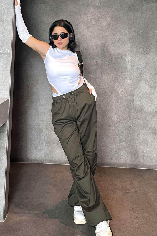 Beeglee - Olive Destoy Utility Pants