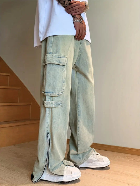 OFF DUTY INDIA - Men's Casual Street Style Distressed Baggy Jeans