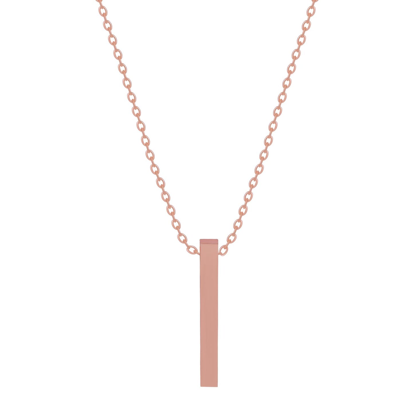 Contemporary Flair: Rose Gold Accents Pendant