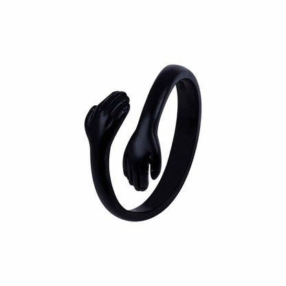Adjustable HUG Ring – A luxurious masterpiece of weighty opulence, impeccably crafted for a connoisseur's touch, with 150g of sheer elegance. Elevate your style with this unique and adjustable jewel, where luxury meets personalization in the epitome of high-end adornment.