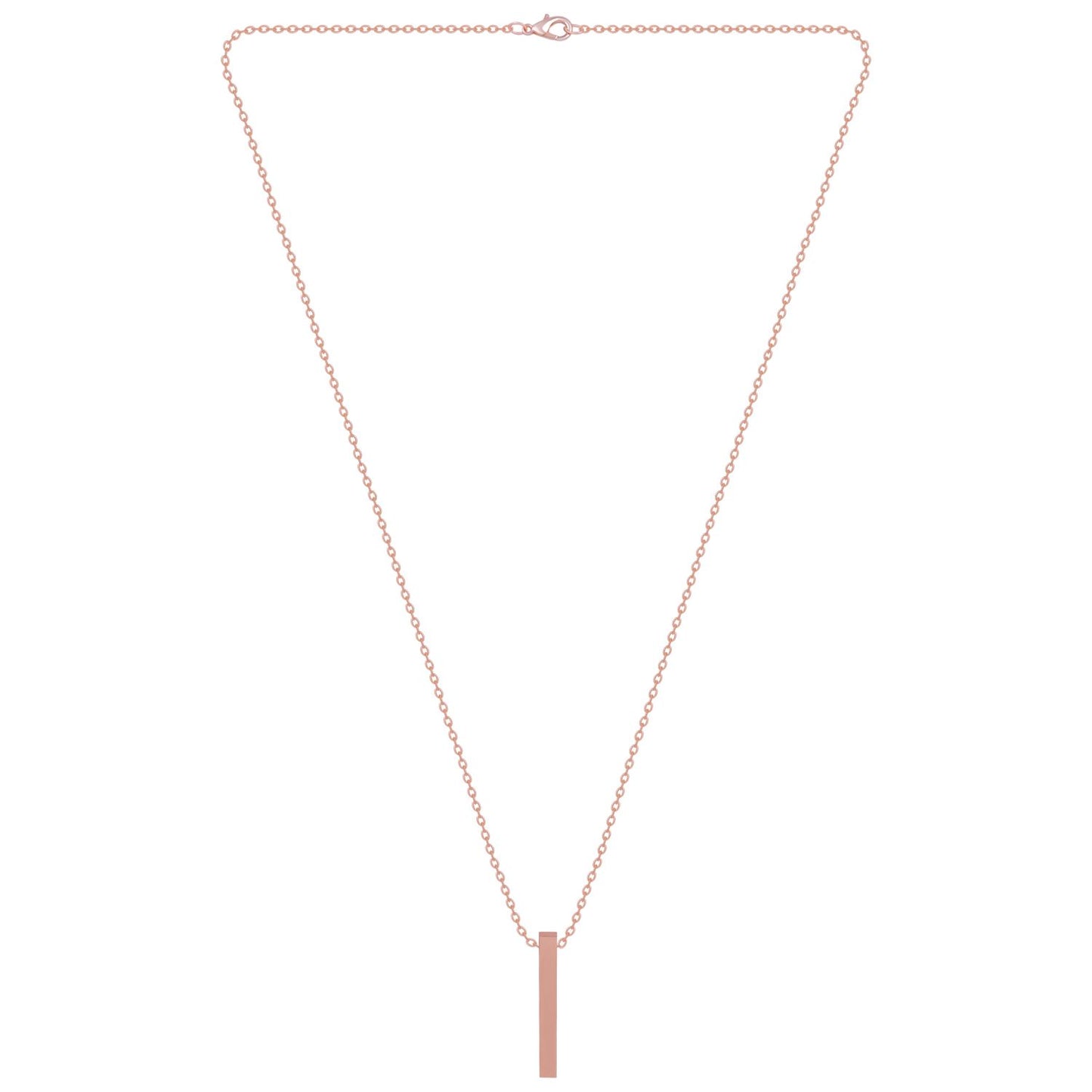 Contemporary Flair: Rose Gold Accents Pendant