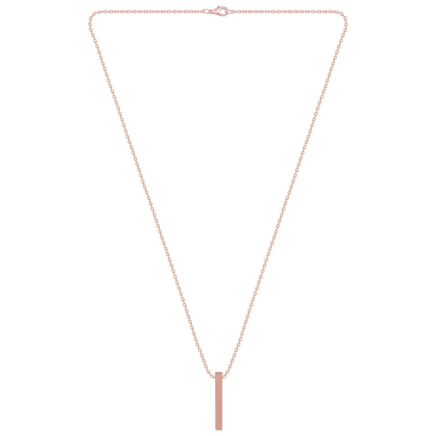 Contemporary Flair: Rose Gold Accents Pendant